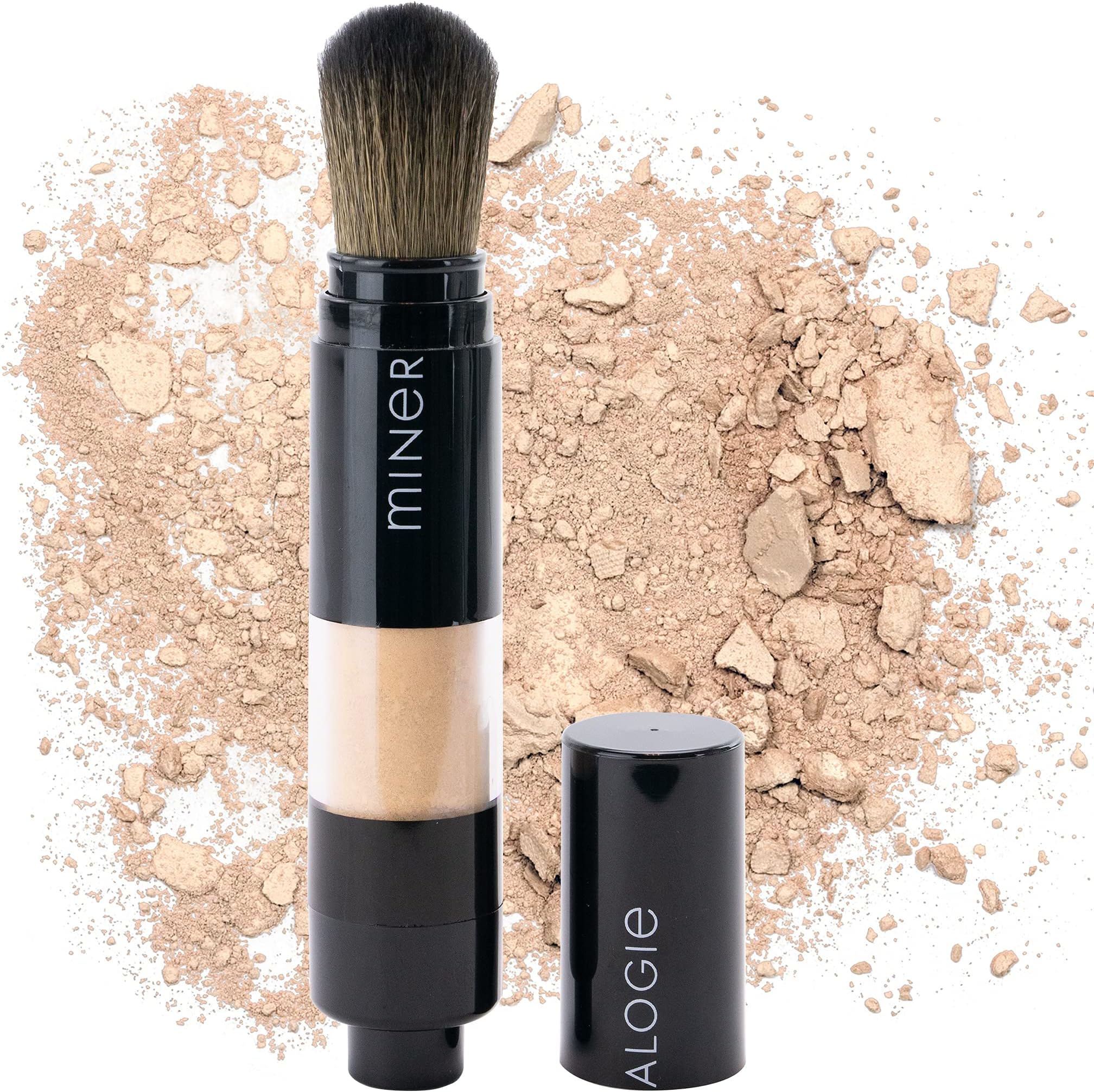 Mineralogie Makeup Dispensing Brush Foundation, Porcelain