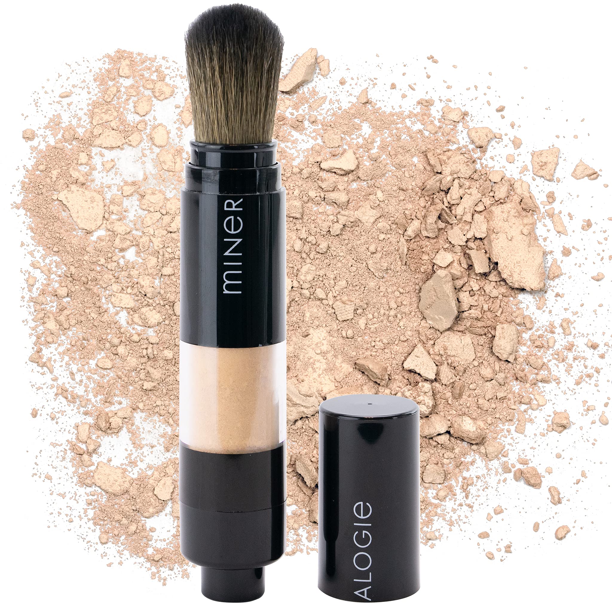 Mineralogie Makeup Dispensing Brush Foundation, Porcelain