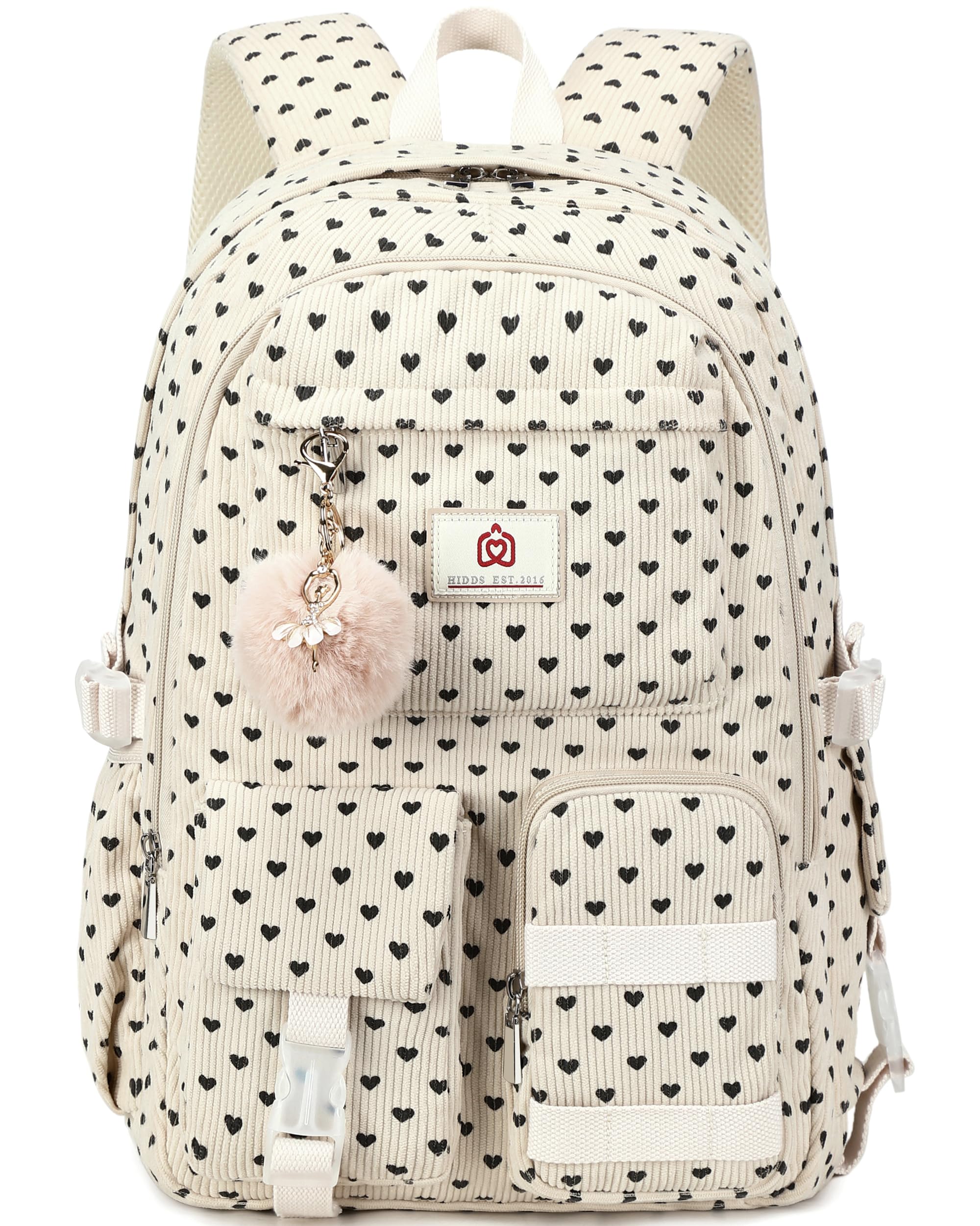 School Backpack for Teens Girls Women 15 6 Inch Laptop College Backpacks Corduroy Work Bag Kids Elementary Middle