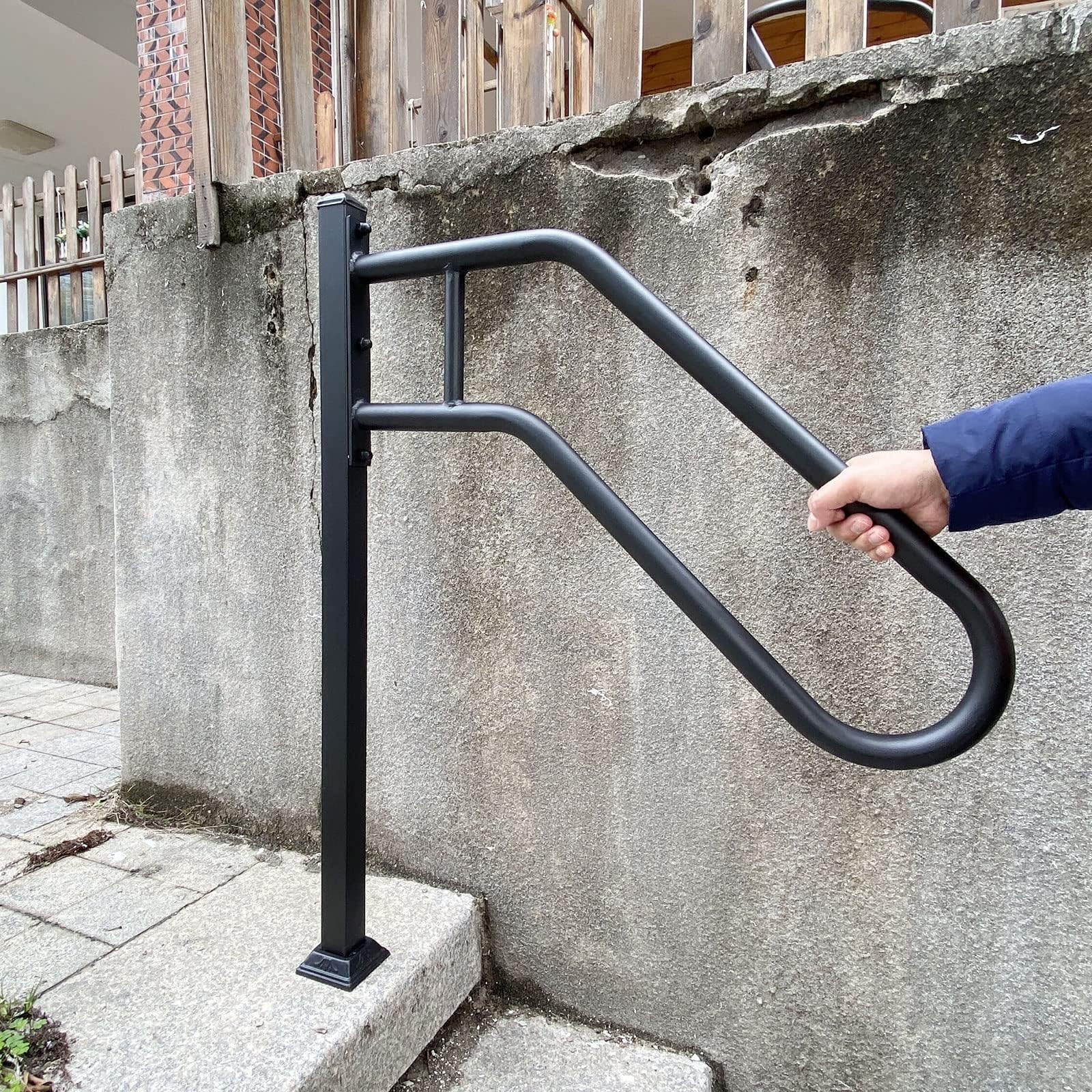 Grab Railing Loop Short Stairway Handrail Hyuetrsa Wall Mount Stair Hand Railing Outdoor ...
