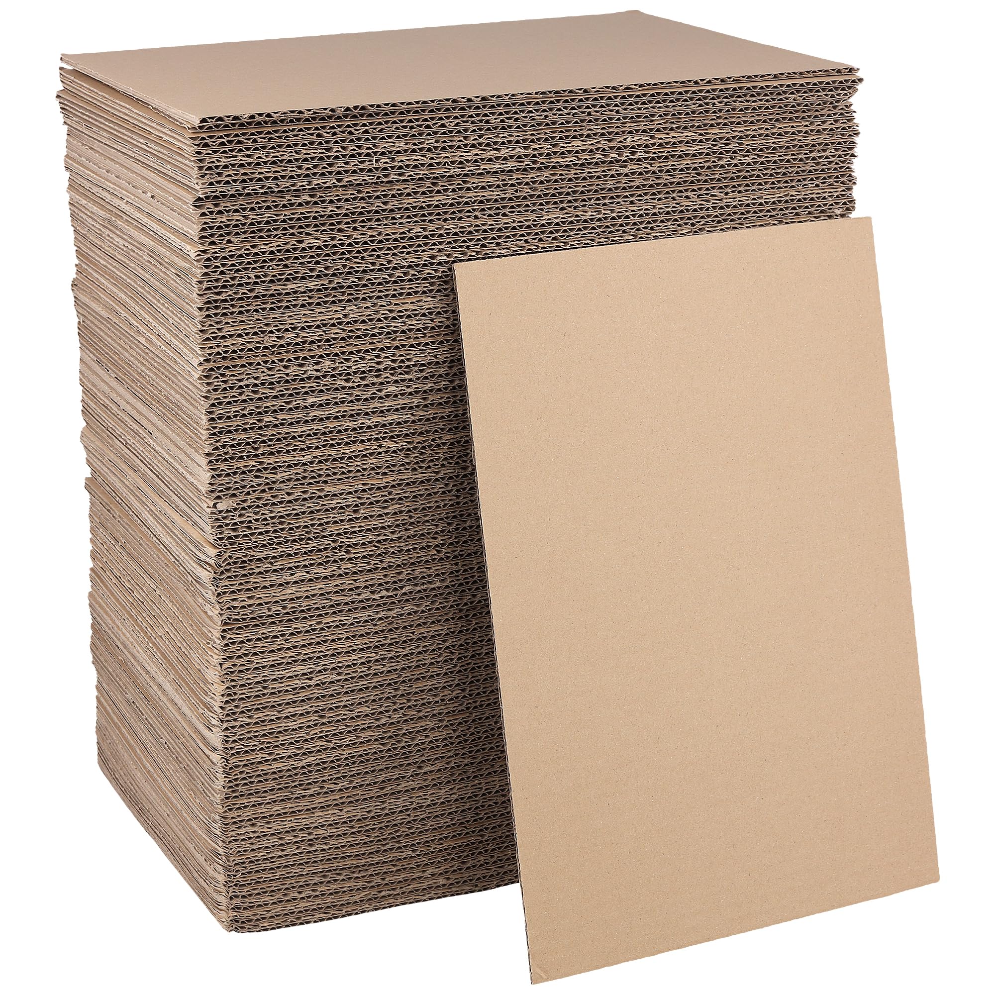 YUENPUN 120 Stück Wellpappe zum Basteln, 20 x 30 cm Bastelkarton Braun, 3 mm Dicke Pappe für DIY, Kunsthandwerk, Verpackung