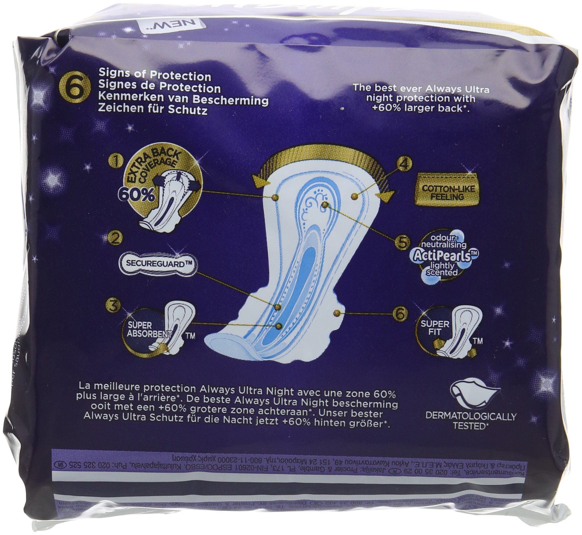 Serviettes hygiéniques Always Ultra Secure Night – Lot de 90