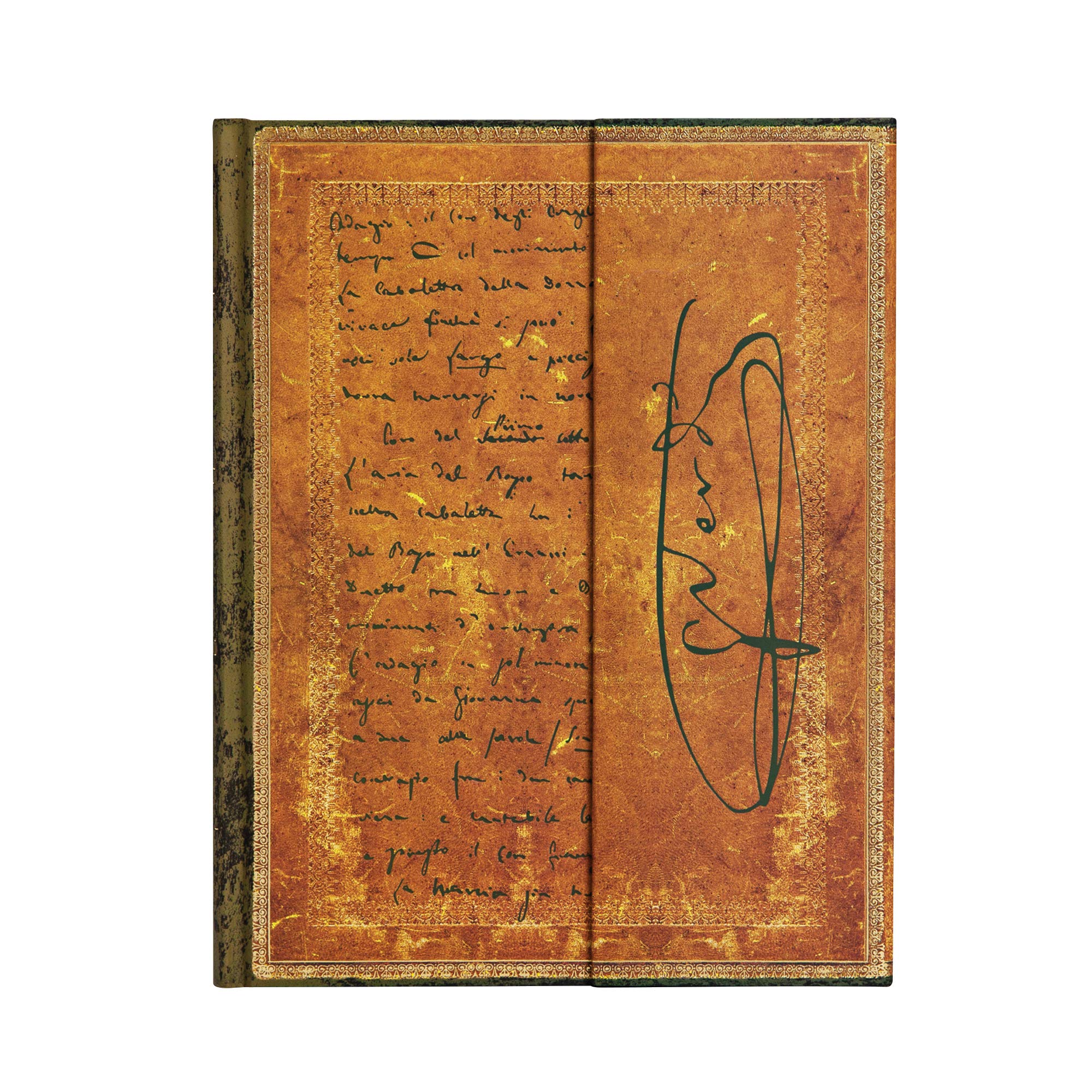 Paperblanks Diari a Copertina Rigida Verdi, Carteggio | Righe | Ultra (180 × 230 mm)