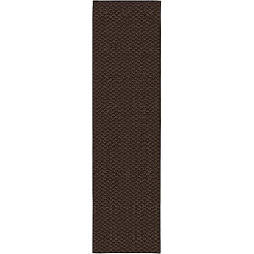 Garland Rug Medallion Area Rug, 2-Feet by 12-Feet, Mocha