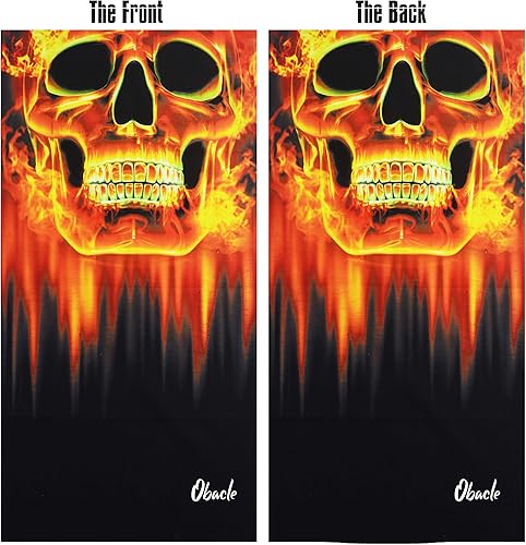 Miniatura 212 de Obacle - Media máscara de calavera, para protección contra el viento, el sol, sin costuras, 3D, para hombres, mujeres, duradera, delgada, Hombres