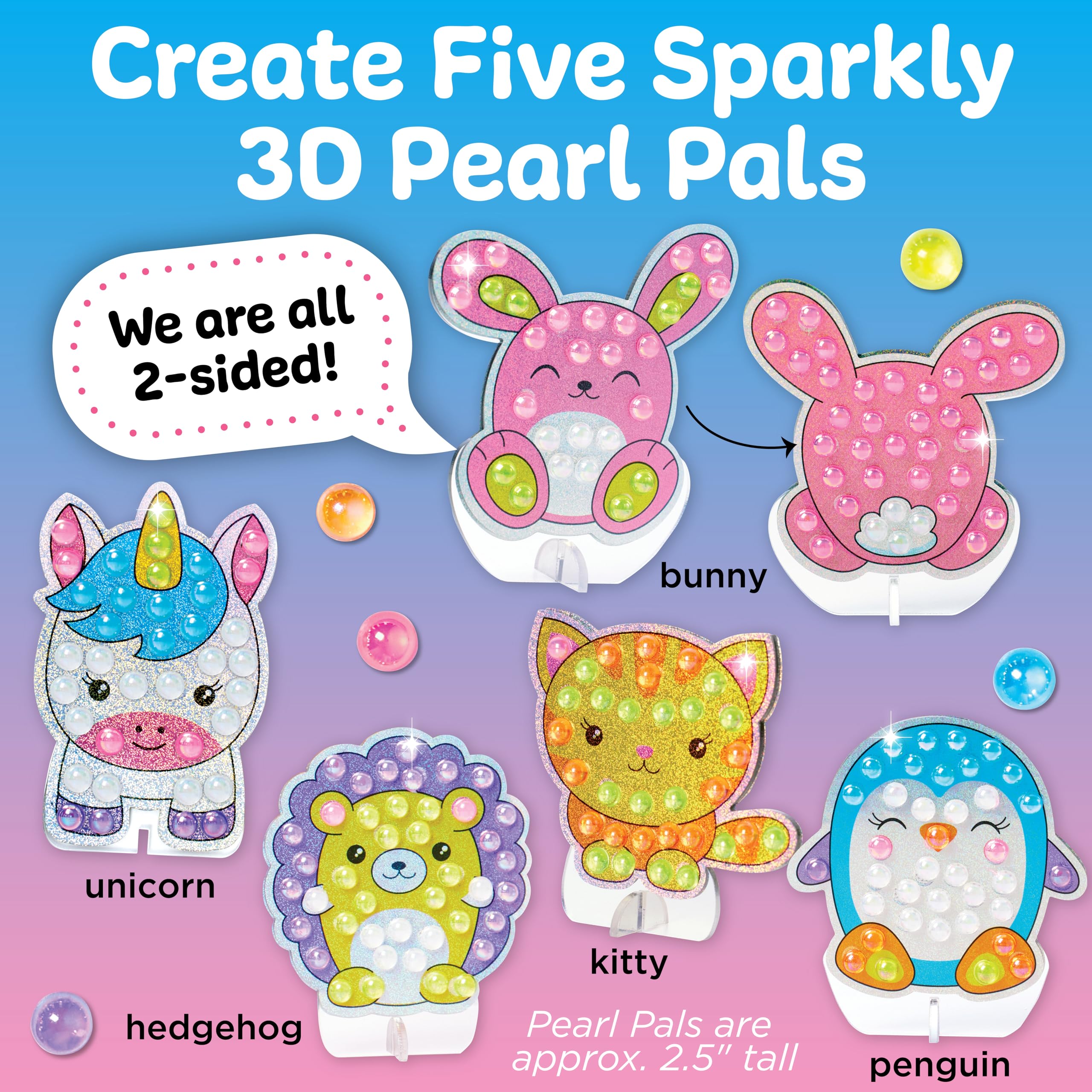 Creativity for Kids Bubble Gem Art: amigos de perlas, kits de manualidades para fiestas de discoteca, artes y manualidades para niños de 6 a 8 años, juguetes para niños y regalos de unicornio para