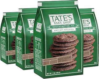 Tate's Bake Shop Double Chocolate Chip Cookies, 4 - 7 oz Bags