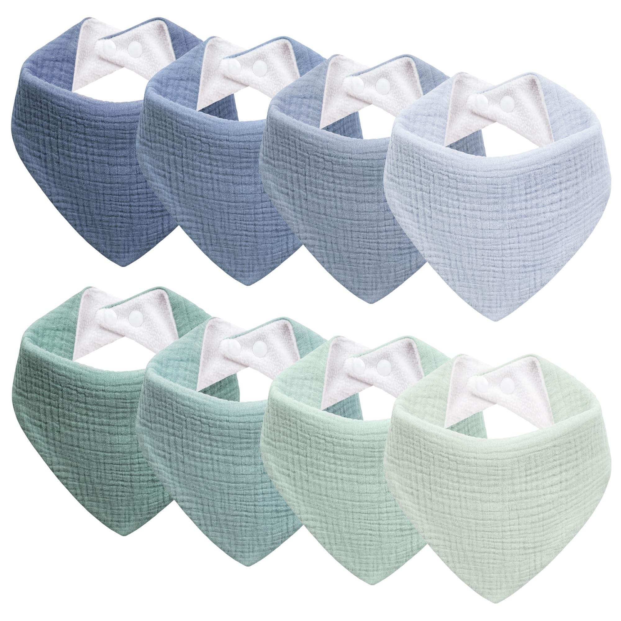 muslin baby bibs baby drool bandana bibs for baby girls boys infant newborn toddler drooling and teething