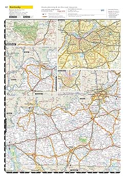 大型1982年　ロードアトラス　アメリカとカナダの道路地図 アメリカ合衆国の道路地図－ランド・マクナリー社: 地図と鉄道の