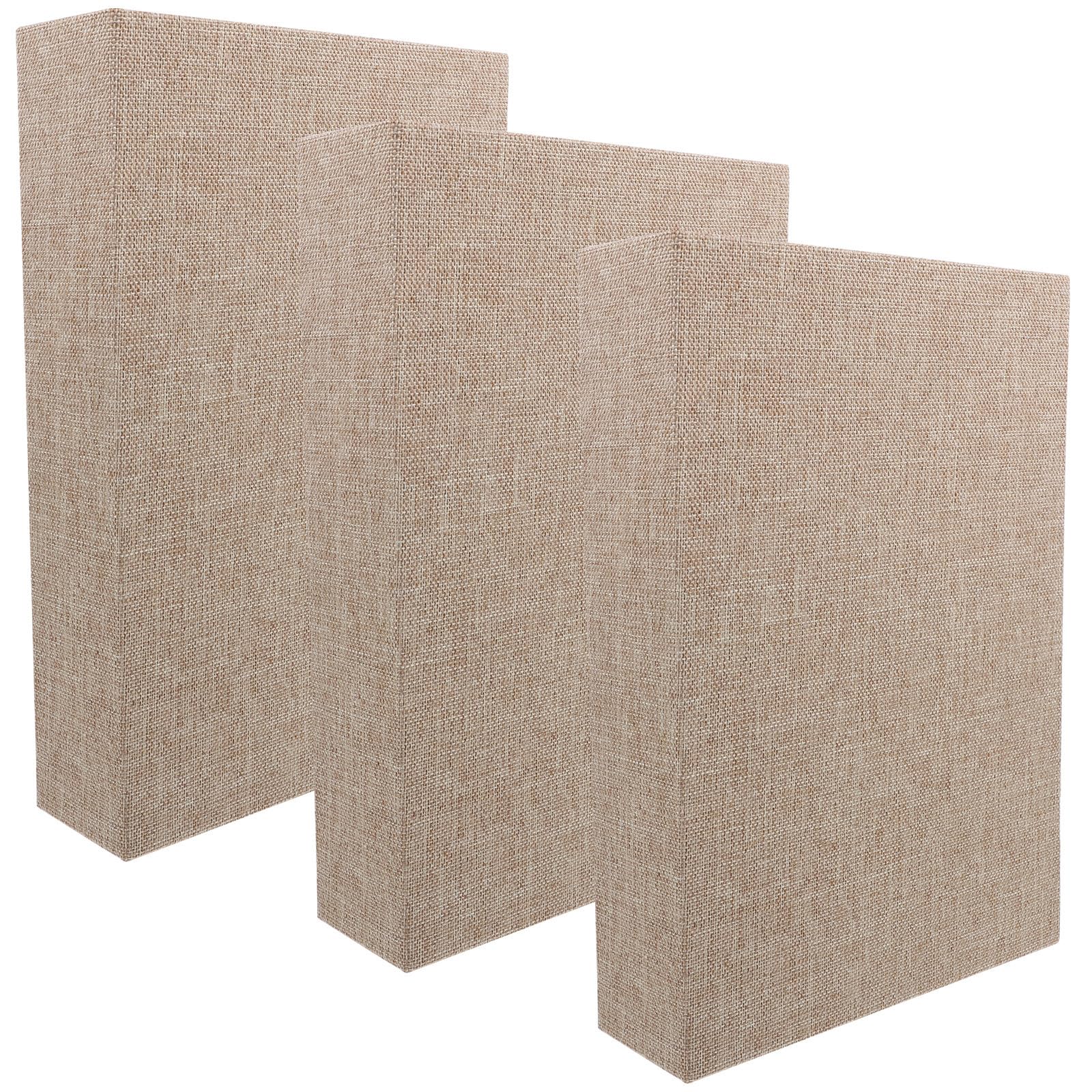 Faux livres décoratifs à design polyvalent trois pièces en papier rigide