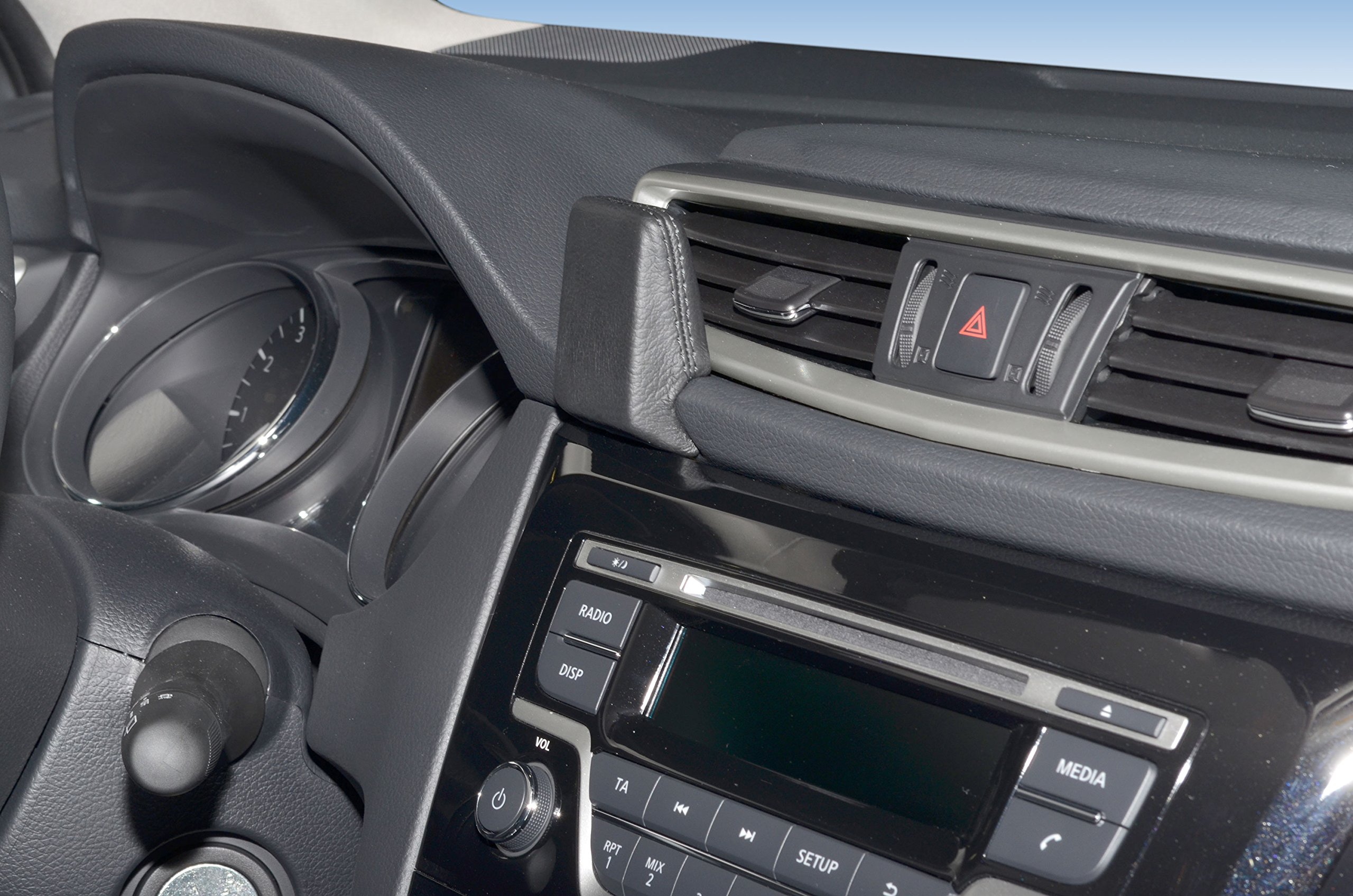 KUDA 294455 Supporto Telefonico Per Auto - Nero - Compatibile Con Opel Corsa D (09/2006) - Antiscivolo
