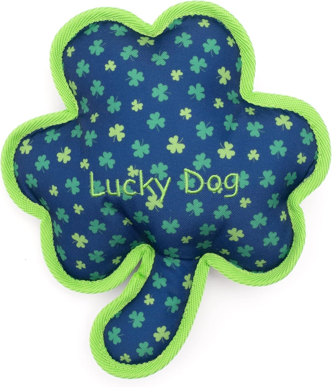 The Worthy Dog Tough Dog Toy – Chomp-Resistant Durable Dog Toy with Multiple Squeakers, Reinforced Mesh Lining & Strong Stitching -,Green Large