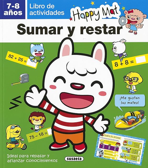 Portada de Sumar y restar 7-8 años