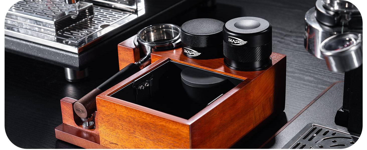 IKAPE 51mm Espresso Tamper – Kalibriert, Mit Federbeladung, Aus Edelstahl – Für Baristas & Kaffeeliebhaber