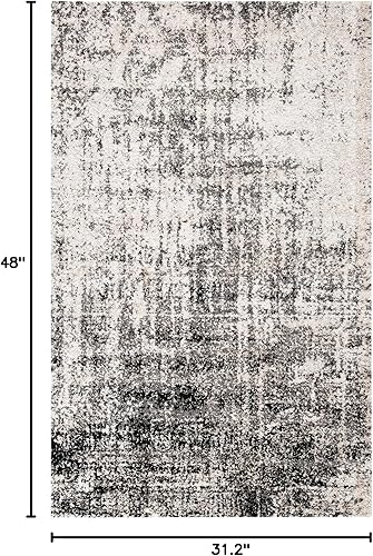 Miniatura 68 de SAFAVIEH Adirondack Collection Tapete de área XL, 12 x 15 pies, color crema y dorado, diseño abstracto moderno, no desprende pelusa y de fácil