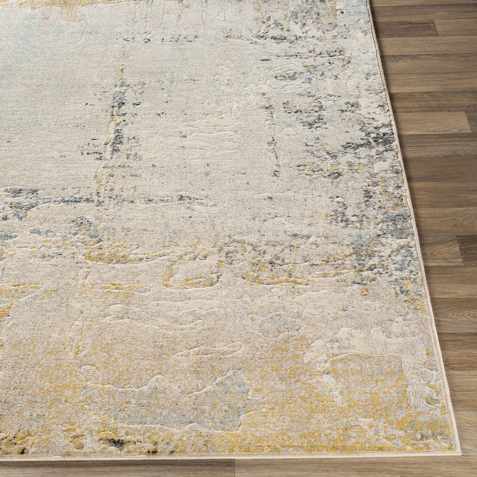 Livabliss Bellatrix Lublin Tapis 160x220 cm – Beige, Jaune, Poil Ras, Salon