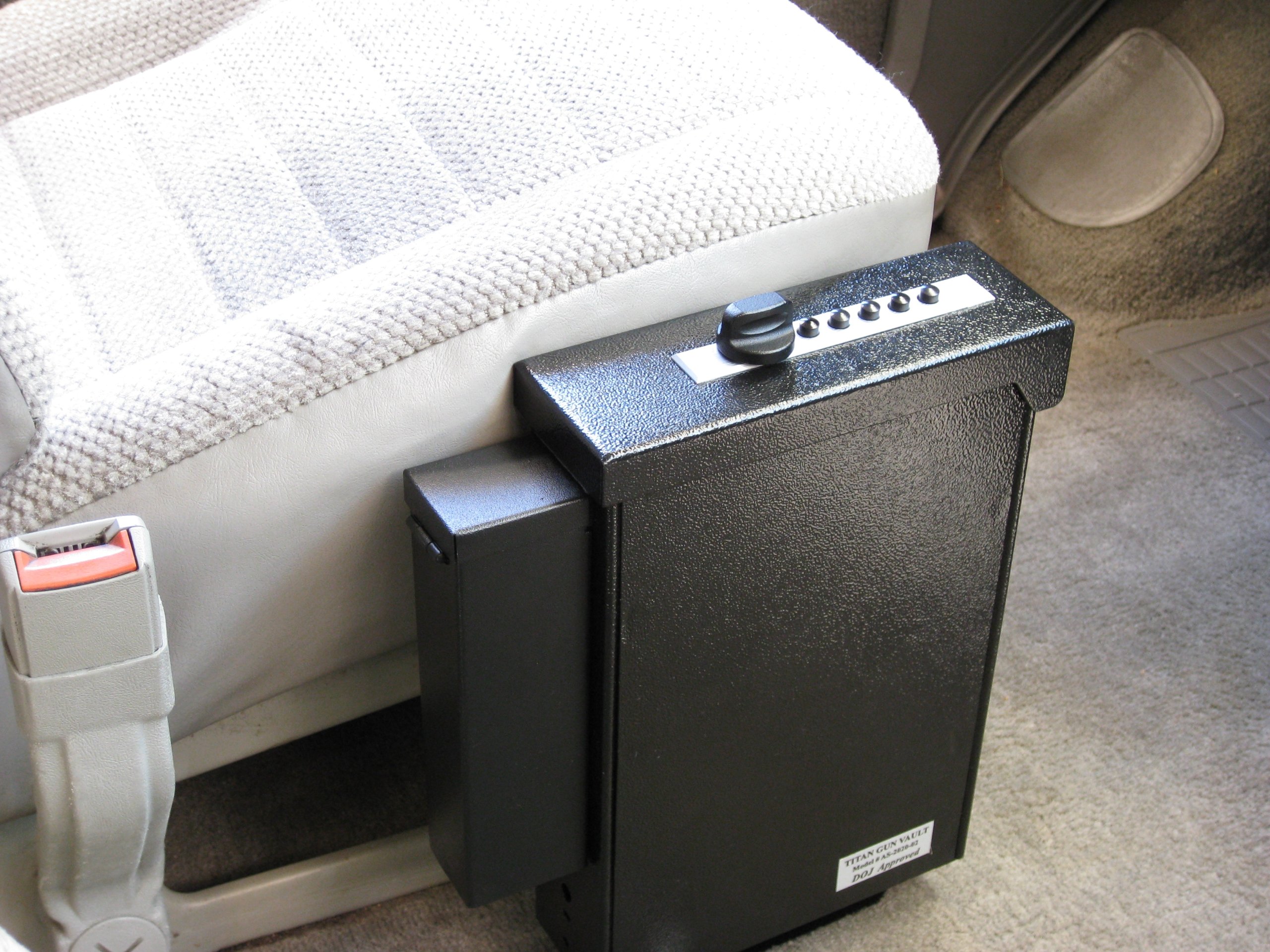 Titan Gun Safe Pistol Vault, FailSafe Mechanical Lock Fast Rugged