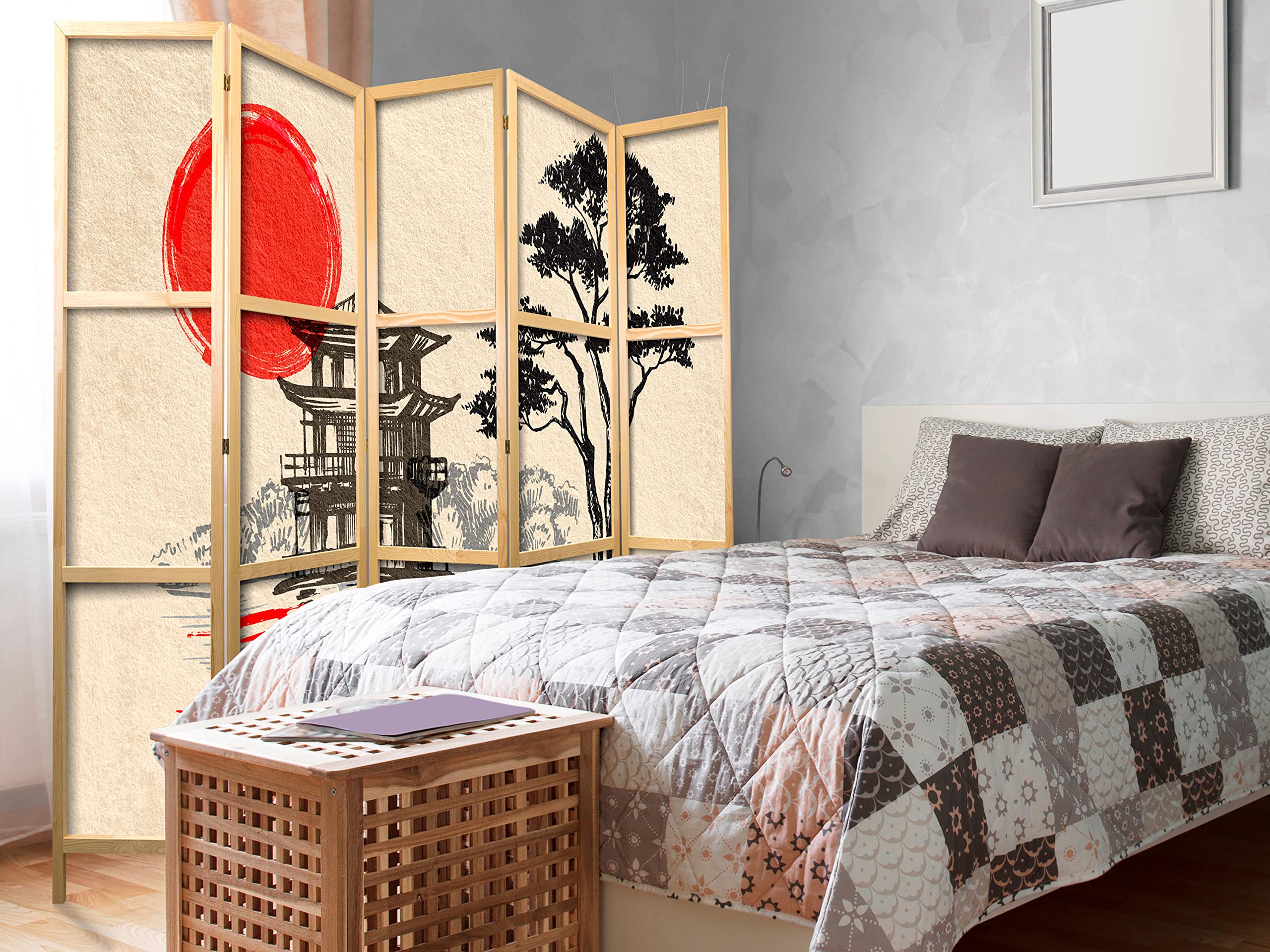 Amazon.com - artgeist Japanese Room Divider XXL Orient Zen 90 x 67