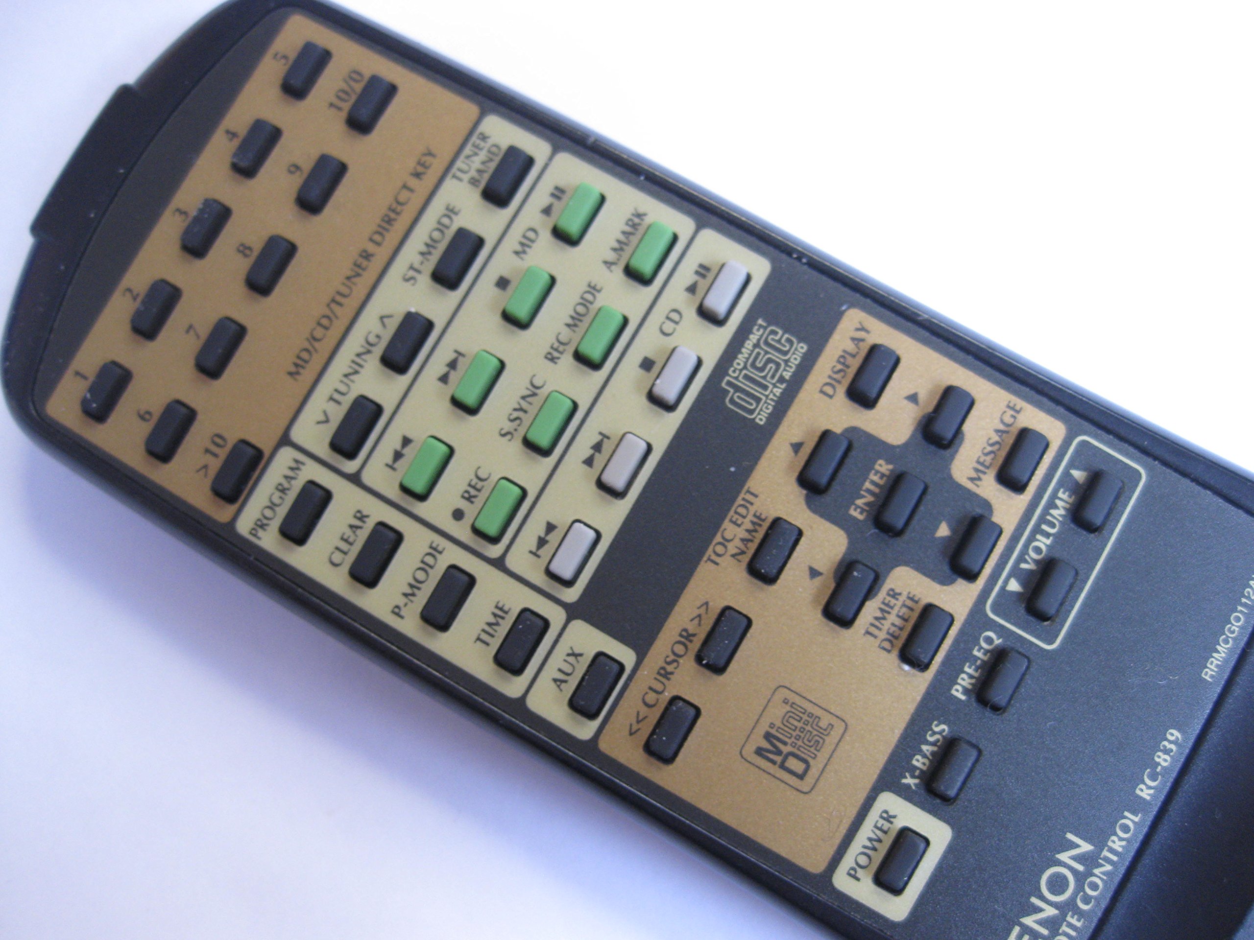 デノン オーディオリモコン RC-839 i8my1cf Amazon.co.jp: Denon RC-839 Audio Remote Control : Electronics