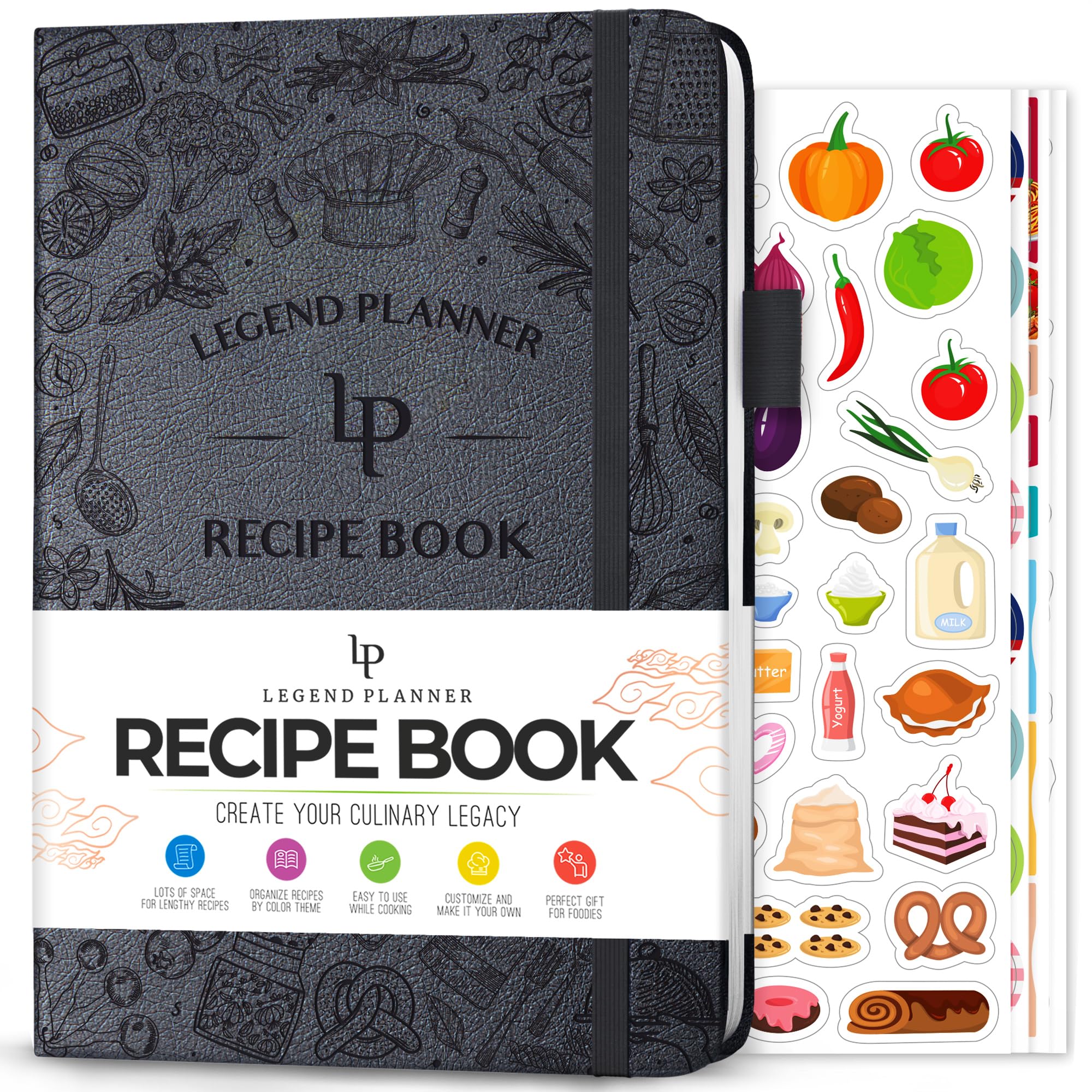 Legend Planner Recipe Book - Blank Cookbook Journal -7