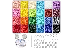 2mm Round 12/0 Size Seed Beads for Earrings