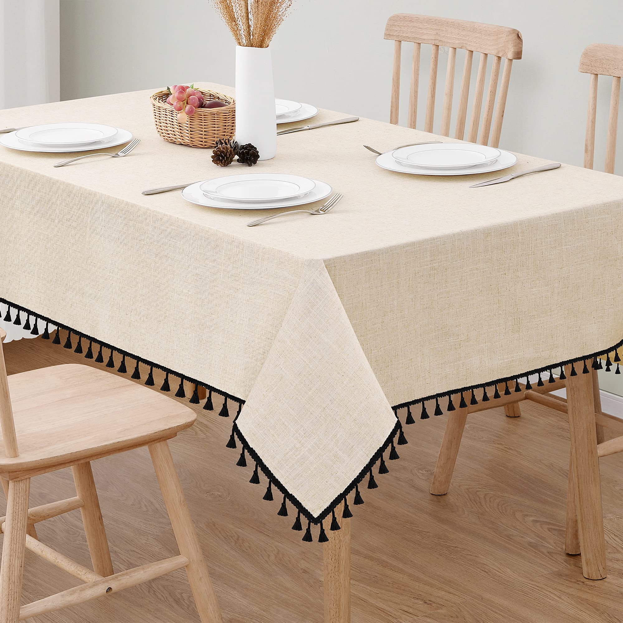 Naturoom Linen Table Cloth For 6 Foot Rectangle Tables Burlap | Desertcart  Seychelles, image size:2000x2000