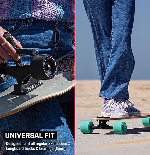 Miniatura 2 de Fireball Dragon - Juego de arandelas de precisión para patineta y camión, 16 anillos de velocidad para patinetas y longboards