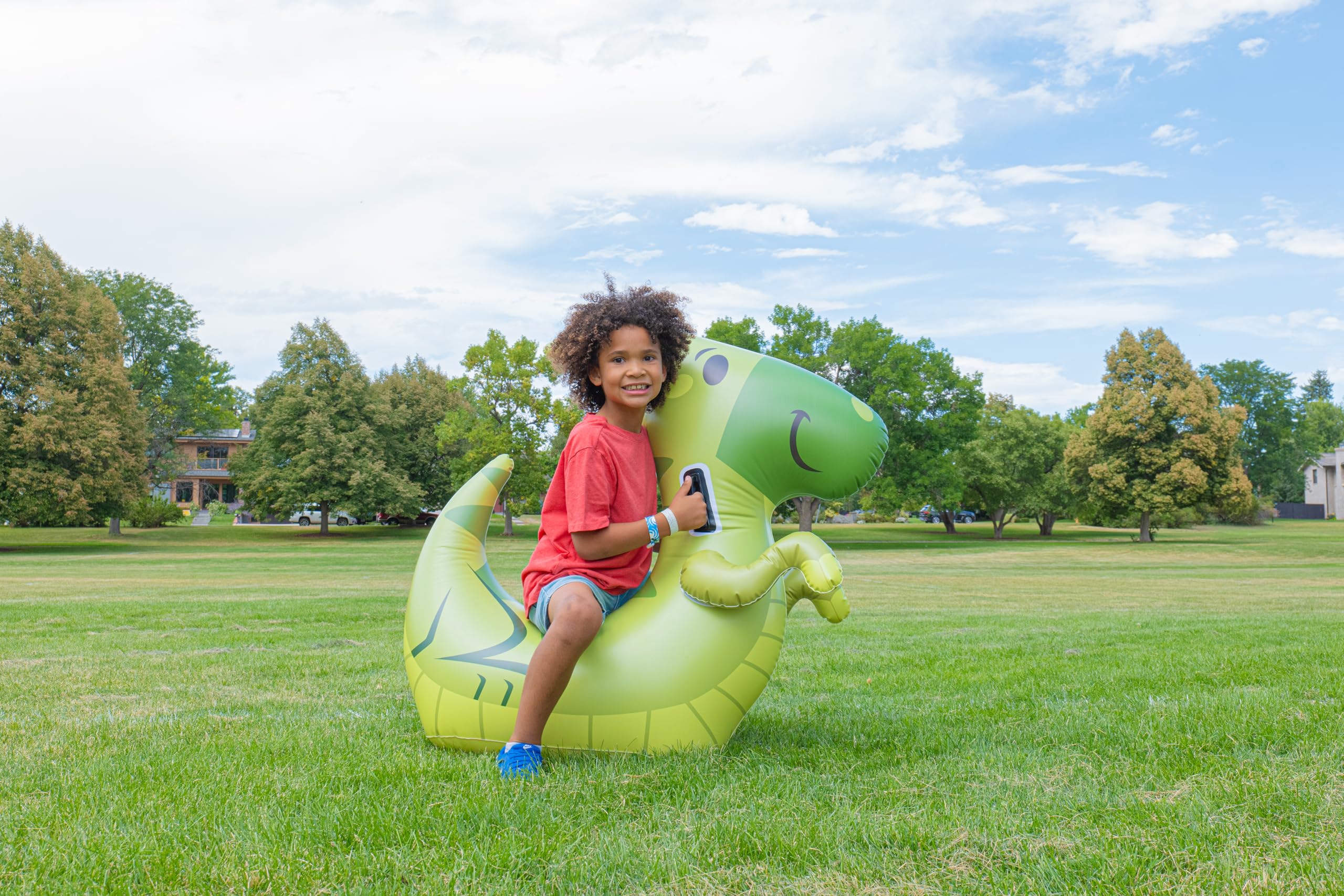 Dinosaure Sauteur pour Enfants, Jouet rebondissant, élan Gonflable, Cadeau pour Enfants