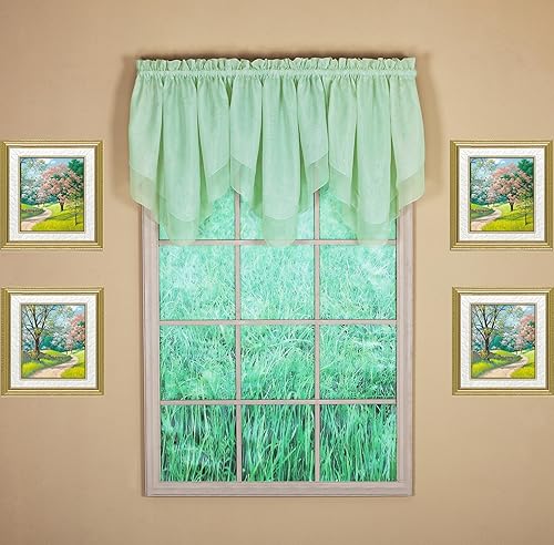 Vista 264 de Today's Curtain - Cortina Emelia de gasa original, panel de 84 pulgadas, negro, 60 pulgadas de ancho x 84 pulgadas de largo