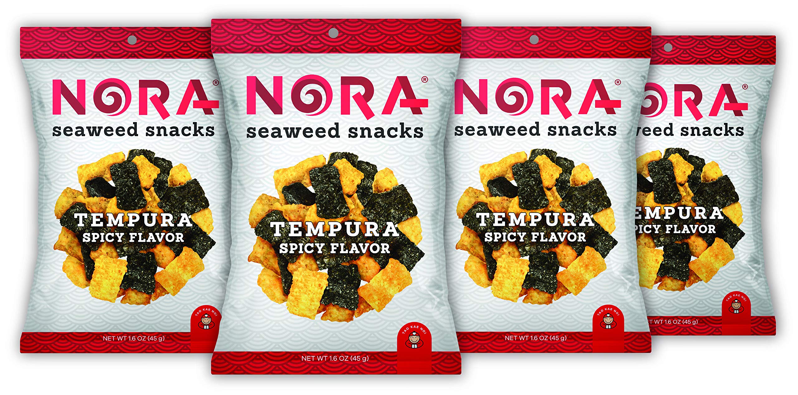 Tempura Seaweed Snacks, 1.60 Ounce (Spicy, 4)