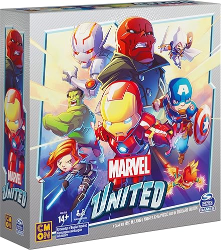 Miniatura 40 de Marvel United, Superhero Card Strategy Board Game Comic Bundle con Spiderman y Dr. Strange Expansion, para adultos y niños a partir de 14 años