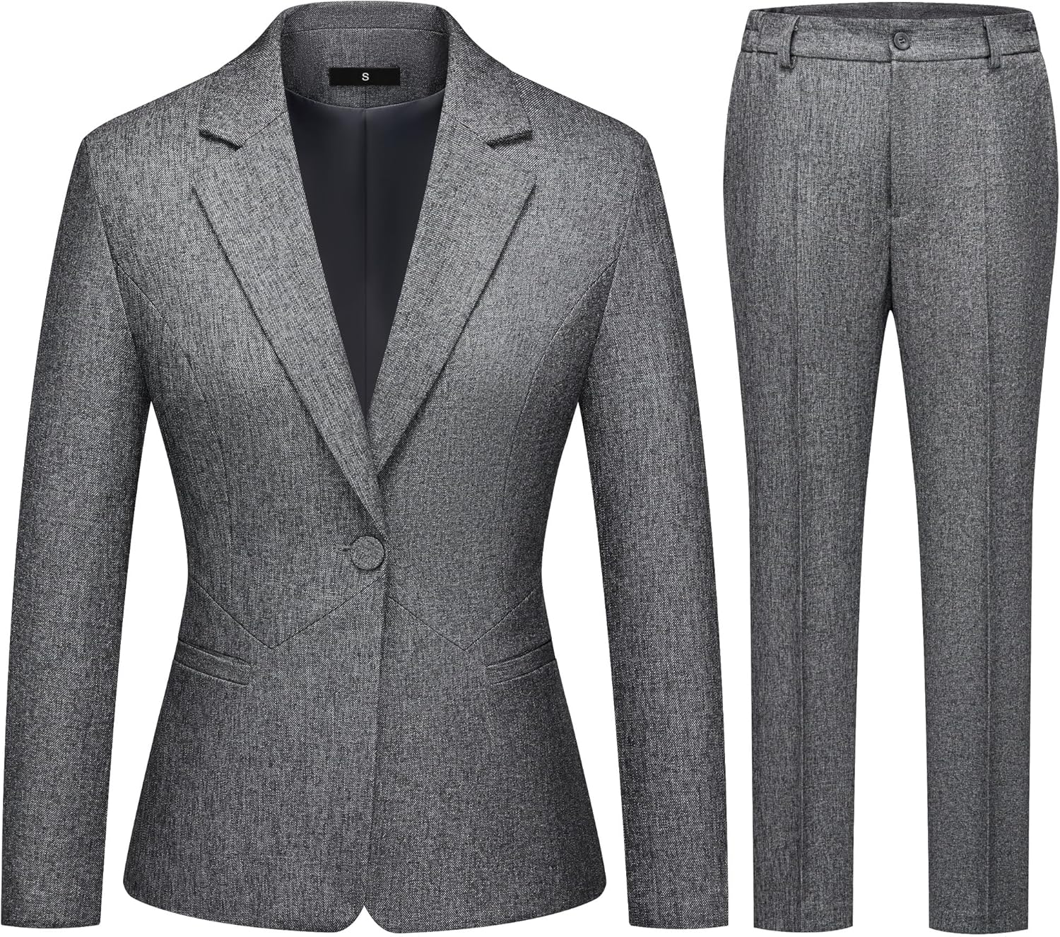 Women's Business Suits for Work Professional 2 Piece Sets Pants Suits Slim Fit Casu...