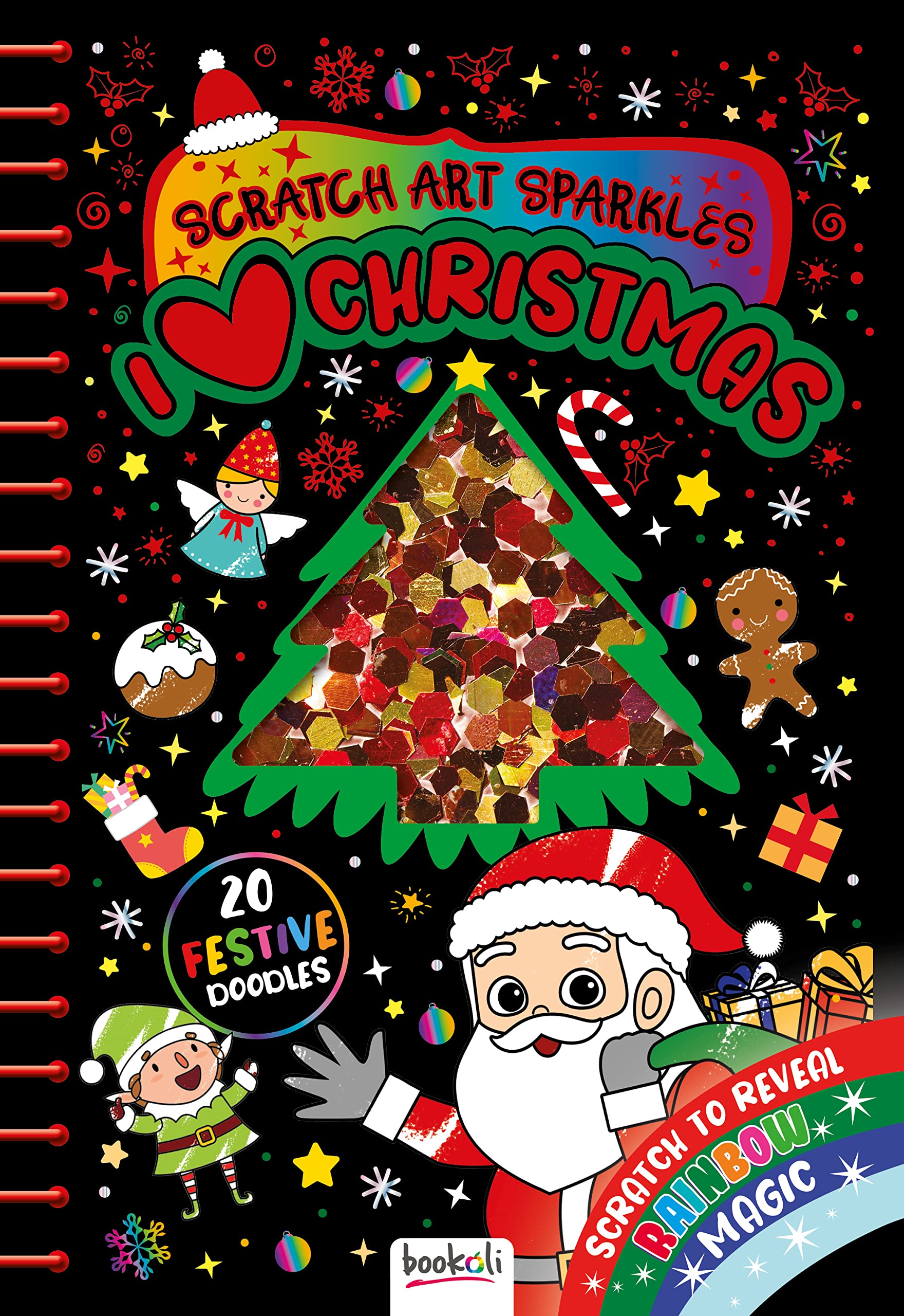 Scratch Art Sparkles: I Love Christmas