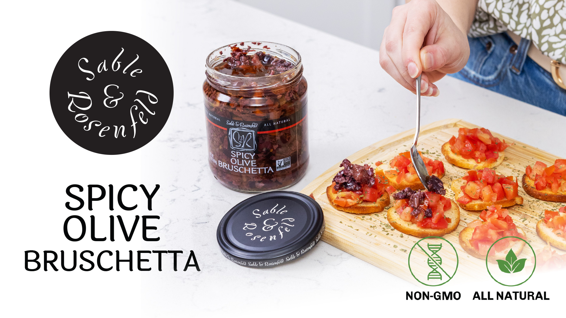Amazon.com : Sable & Rosenfeld Spicy Olive Bruschetta in a Jar 16