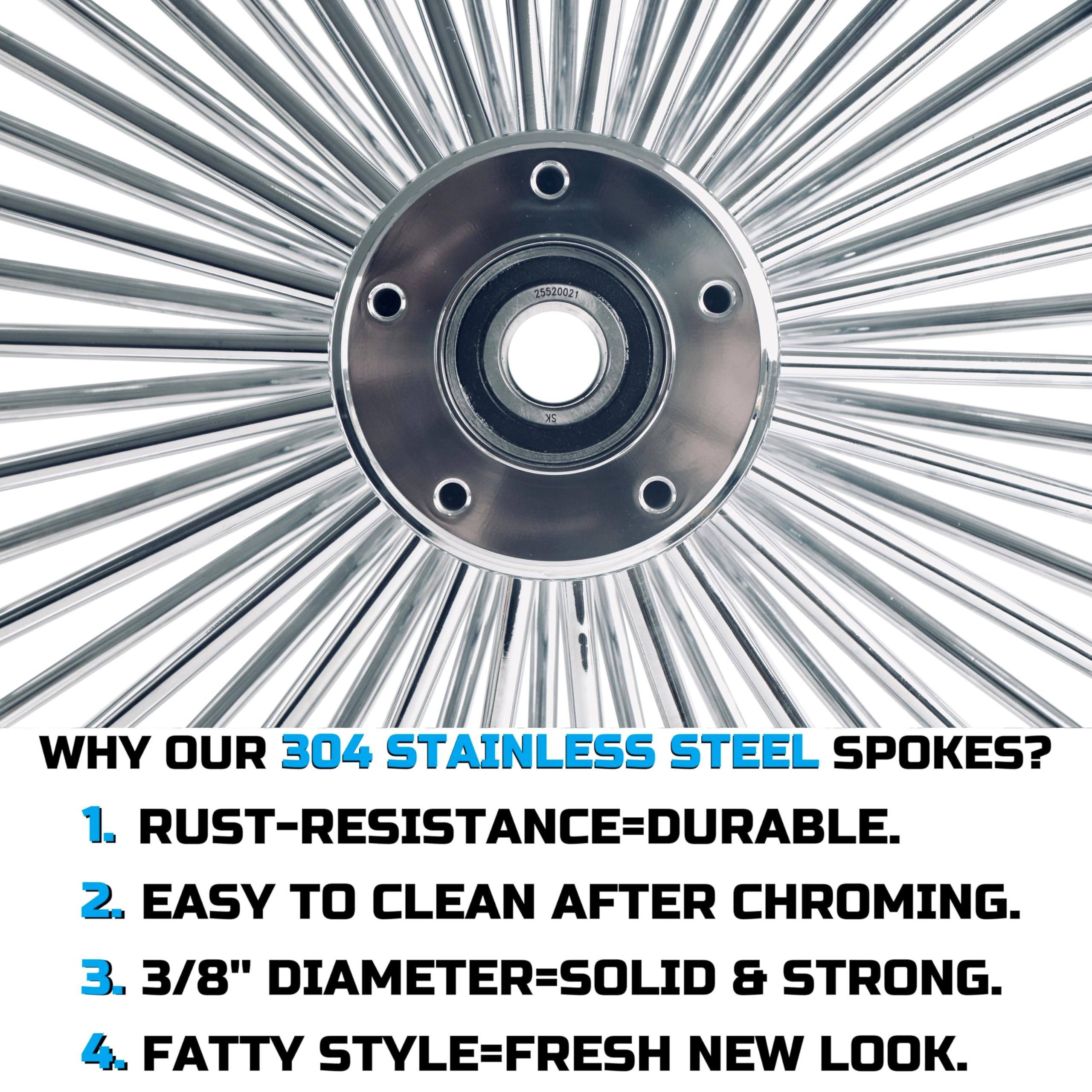 ハーレー　21インチ　スポークホイール タイヤ付き 並行輸入品】 21インチ X3.5インチ バイクフロントホイール