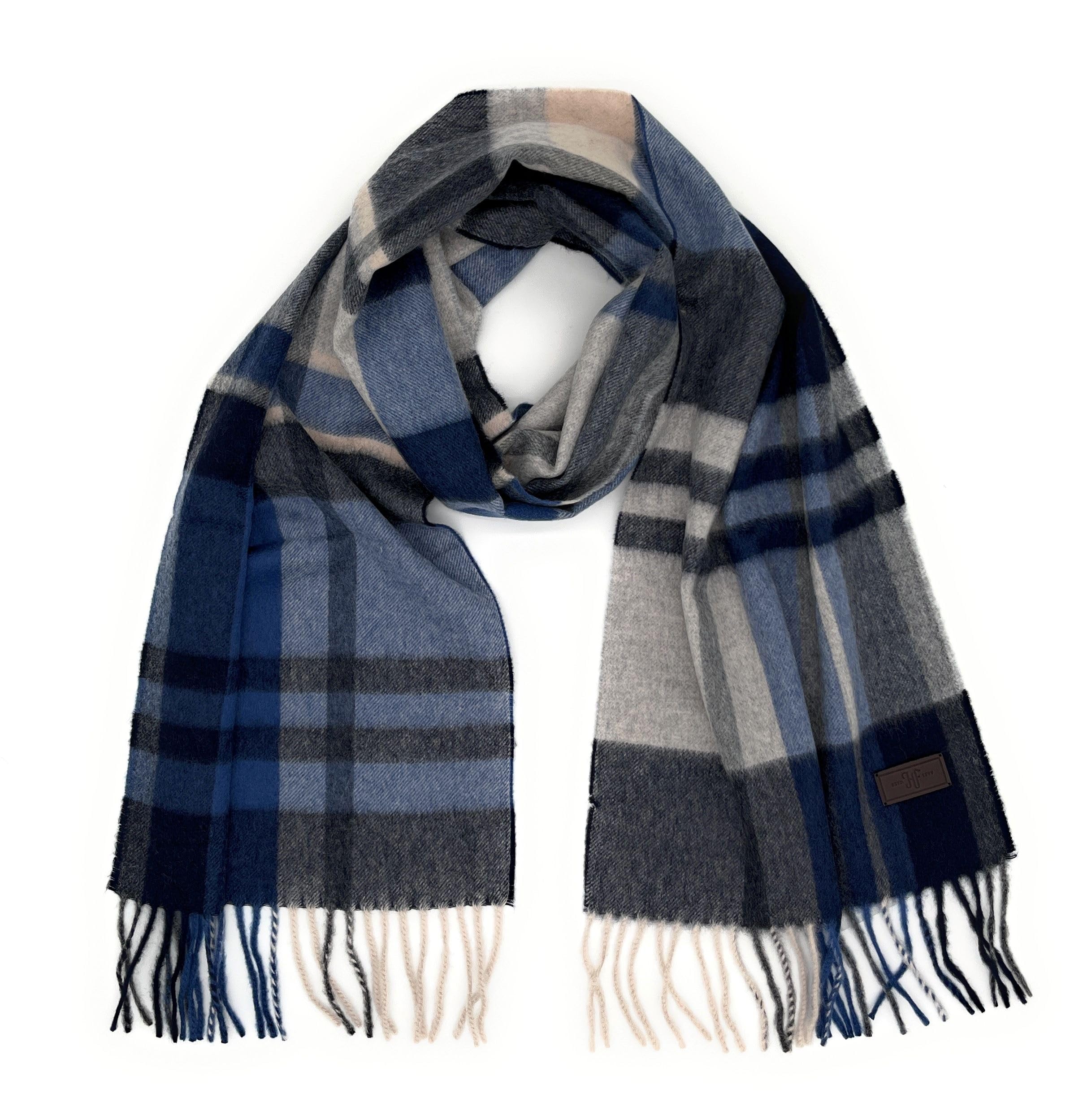 Hickey Freeman Patterned Cashmere Scarf