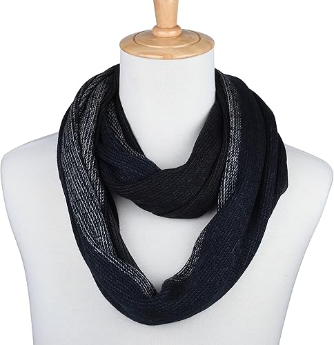 Miniatura 5 de Marino Avenue Bufanda para hombre, bufanda de punto a rayas, bufandas largas de invierno para hombre en una elegante caja de regalo