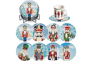 DIY Christmas Nutcracker Diamond Art Coasters