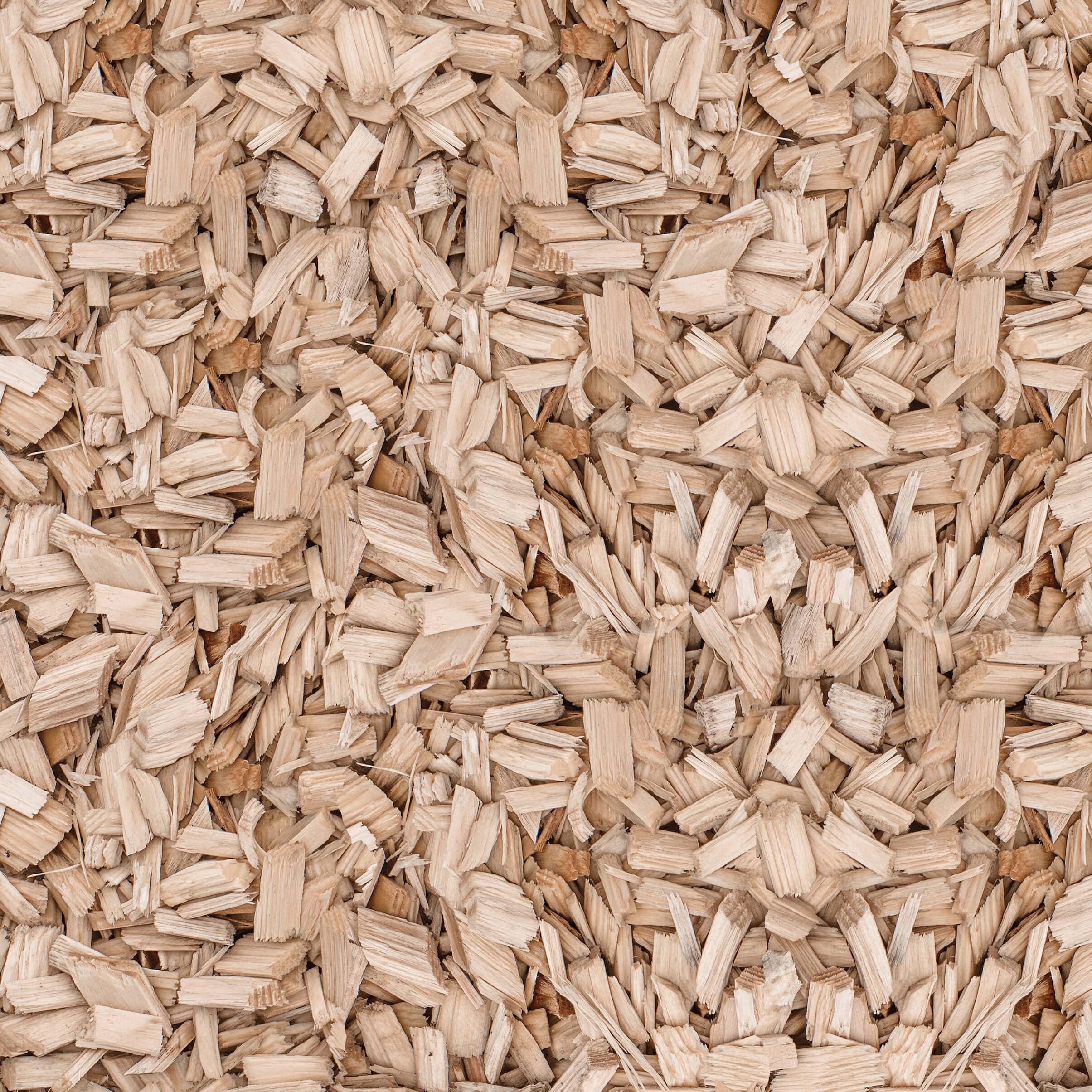 GALAMIO Holzhackschnitzel Hackschnitzel Mulch Natur Wald Kiefer Pinus Sylvestris Garten Dekor Holz Häcksel Fein 5-30mm 60l x 12 Sack 720l / 1 Palette
