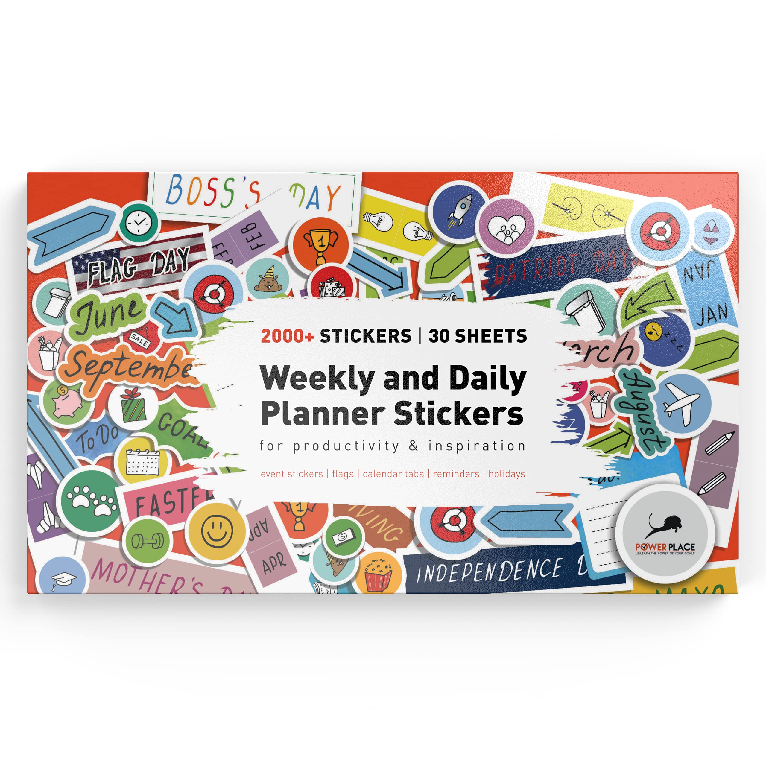Buy Planner Stickers 2000+ Bright & Colorful Stickers for Your Weekly