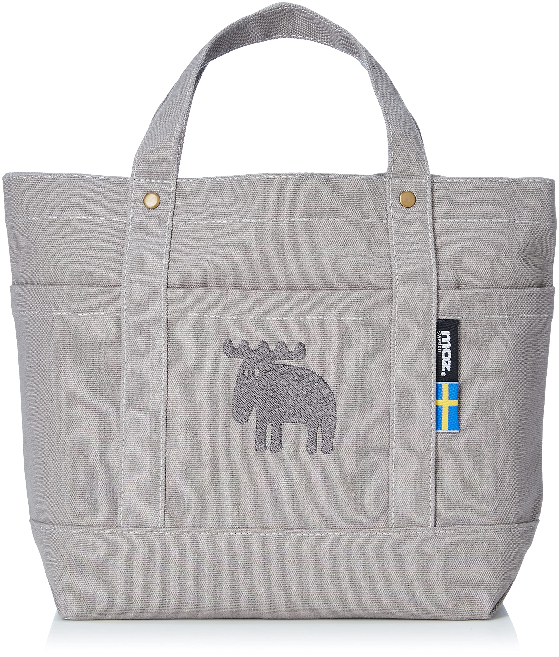 Amazon.co.jp: moz 帆布トート M グレー GY : ファッション