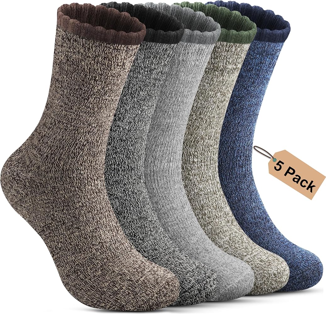 Annsuki Men's Merino Wool Thermal Hiking Socks