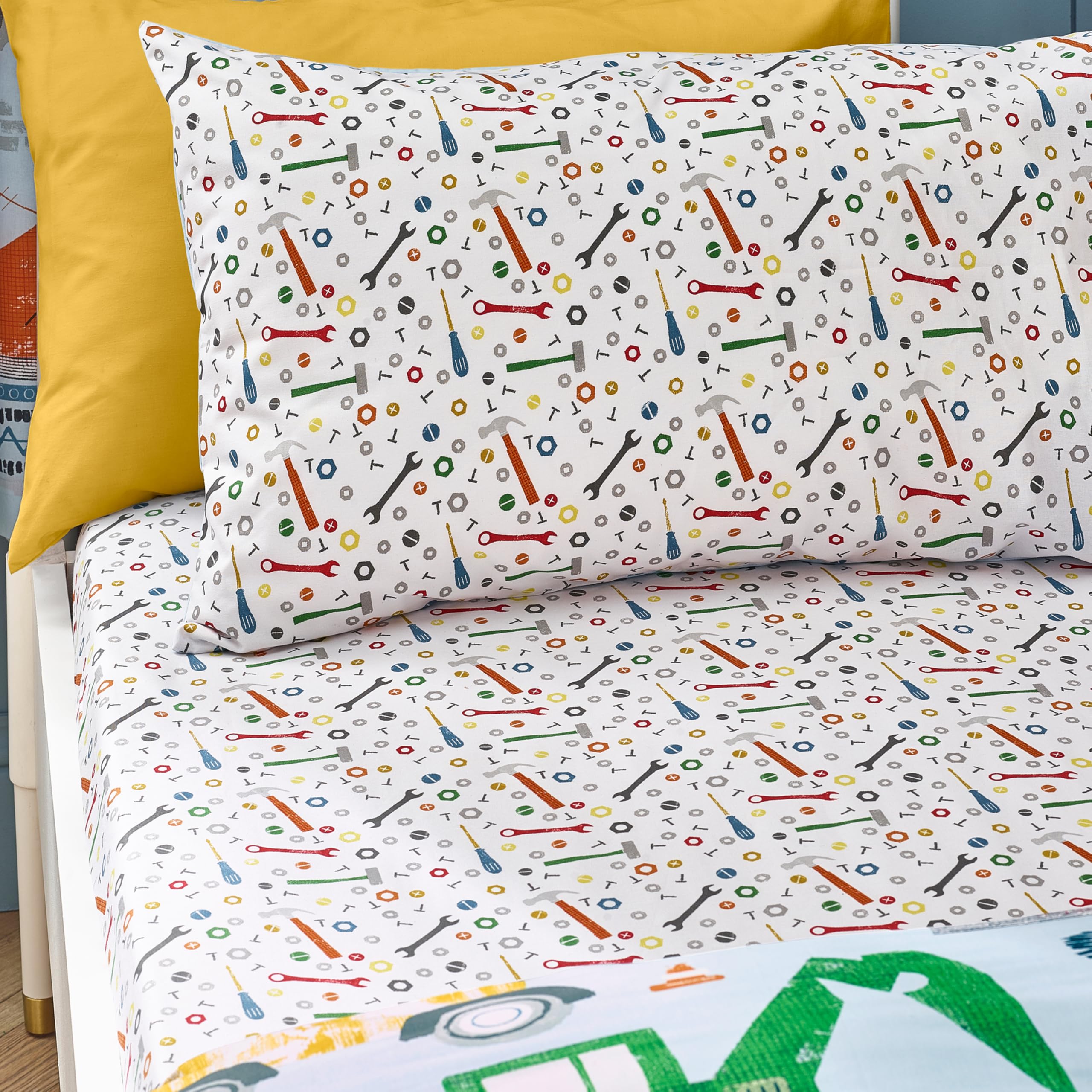 Catherine Lansfield Digger Dreams Fitted Sheet