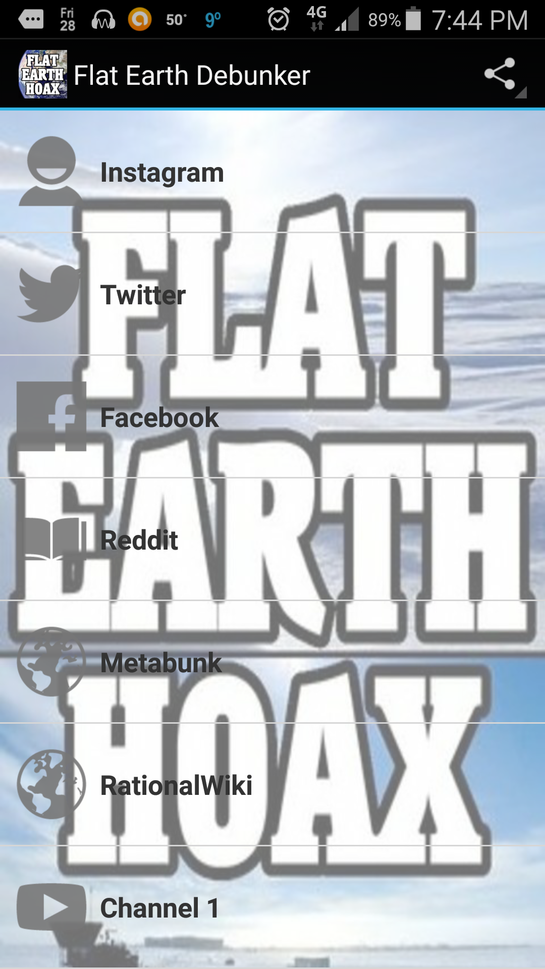 Flat Earth Debunker App on Amazon Appstore