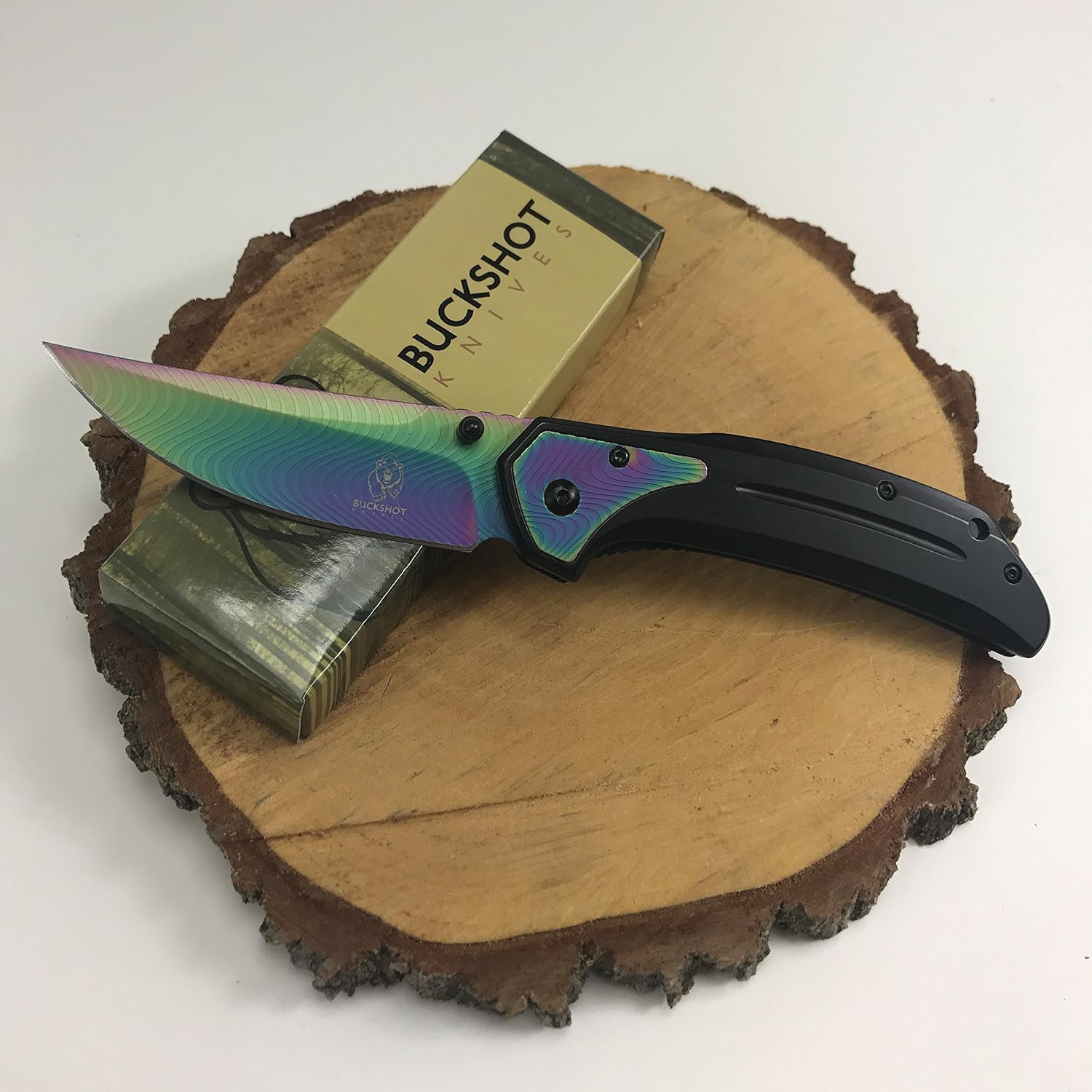 Wartech Buckshot Knives Thumb Open Spring Assisted