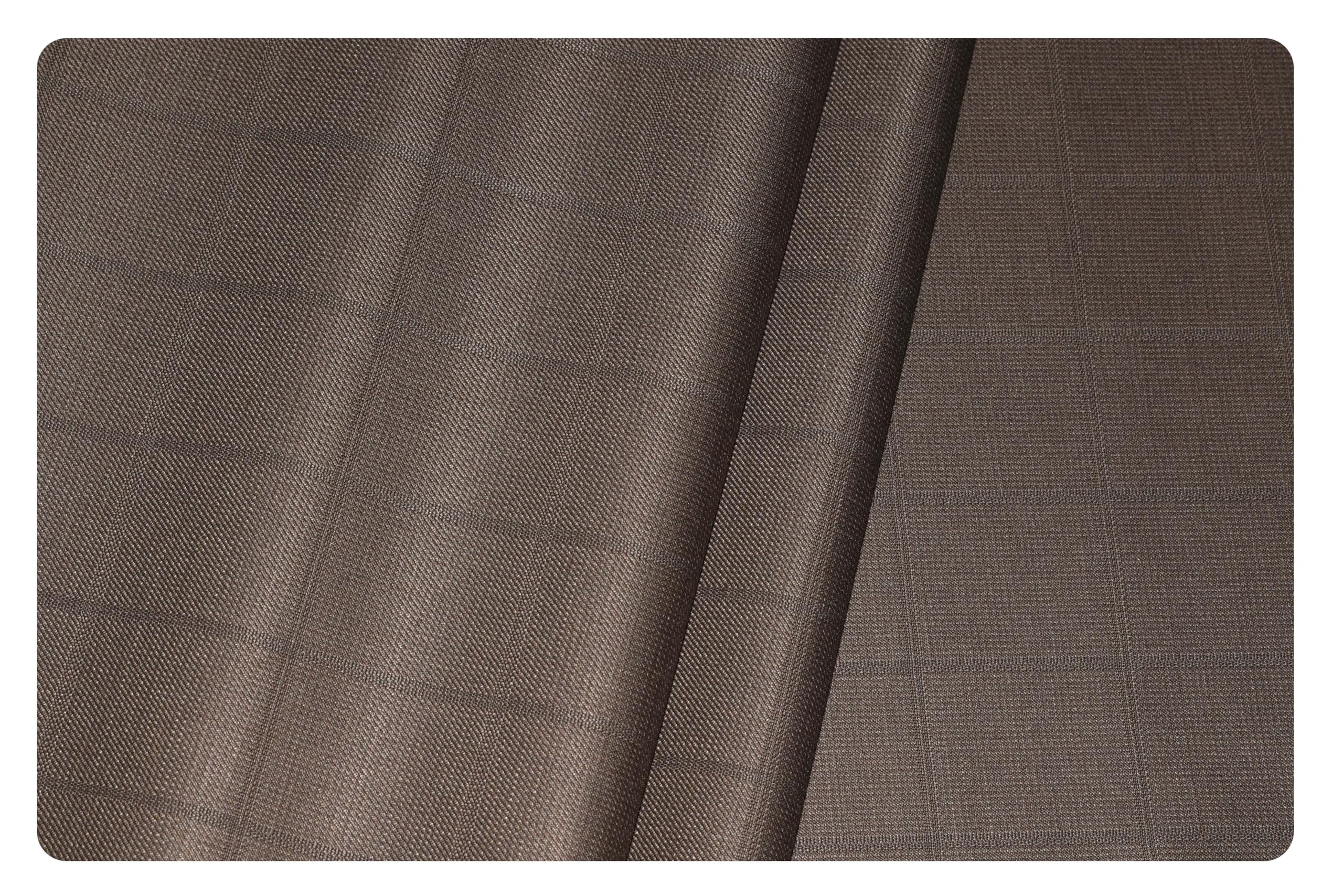 arvind Men's Super 100's Merino Wool Checkered Unstitched Trouser Fabric (WO38V)-picture-13