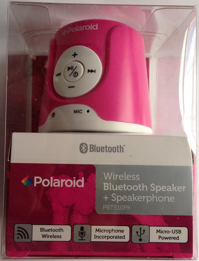 Polaroid pink bluetooth speaker Clearance