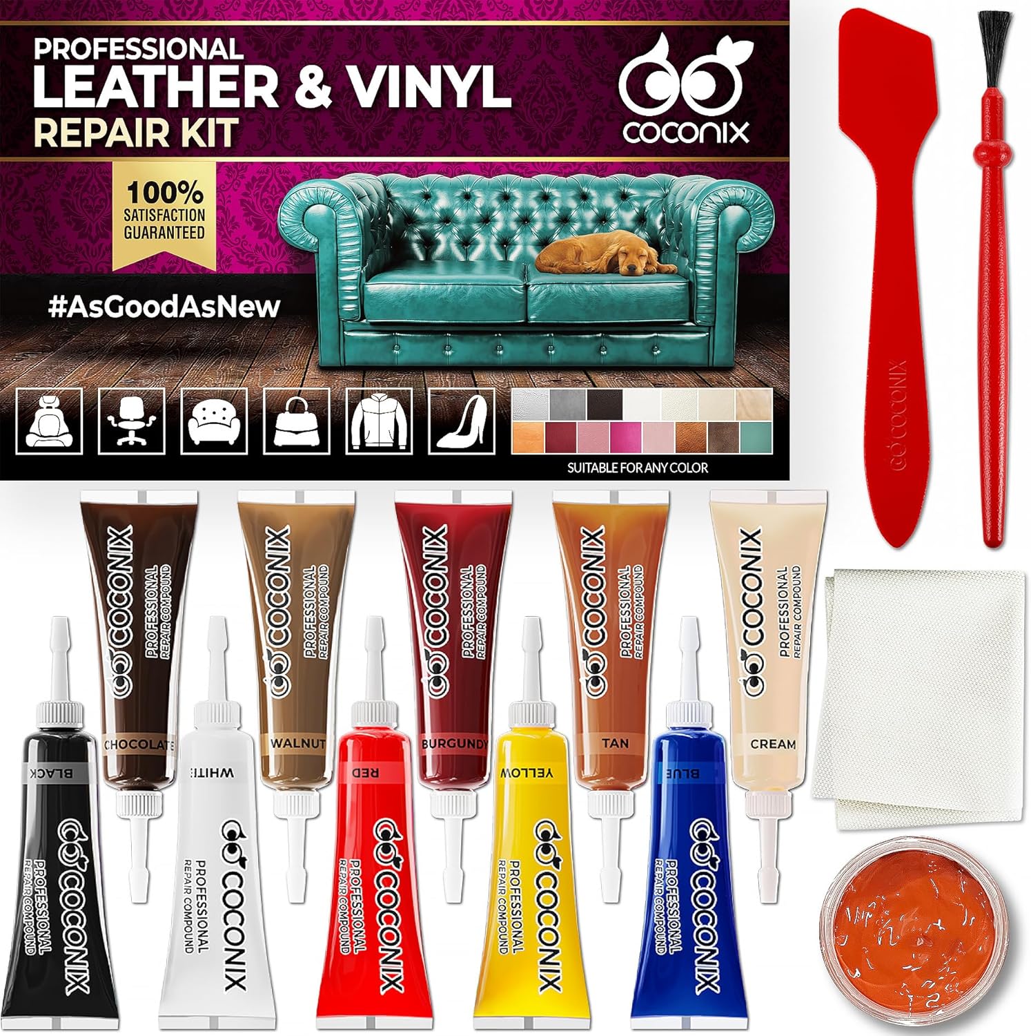 Coconix Vinyl and Leather Repair Kit Restorer of Your Furniture