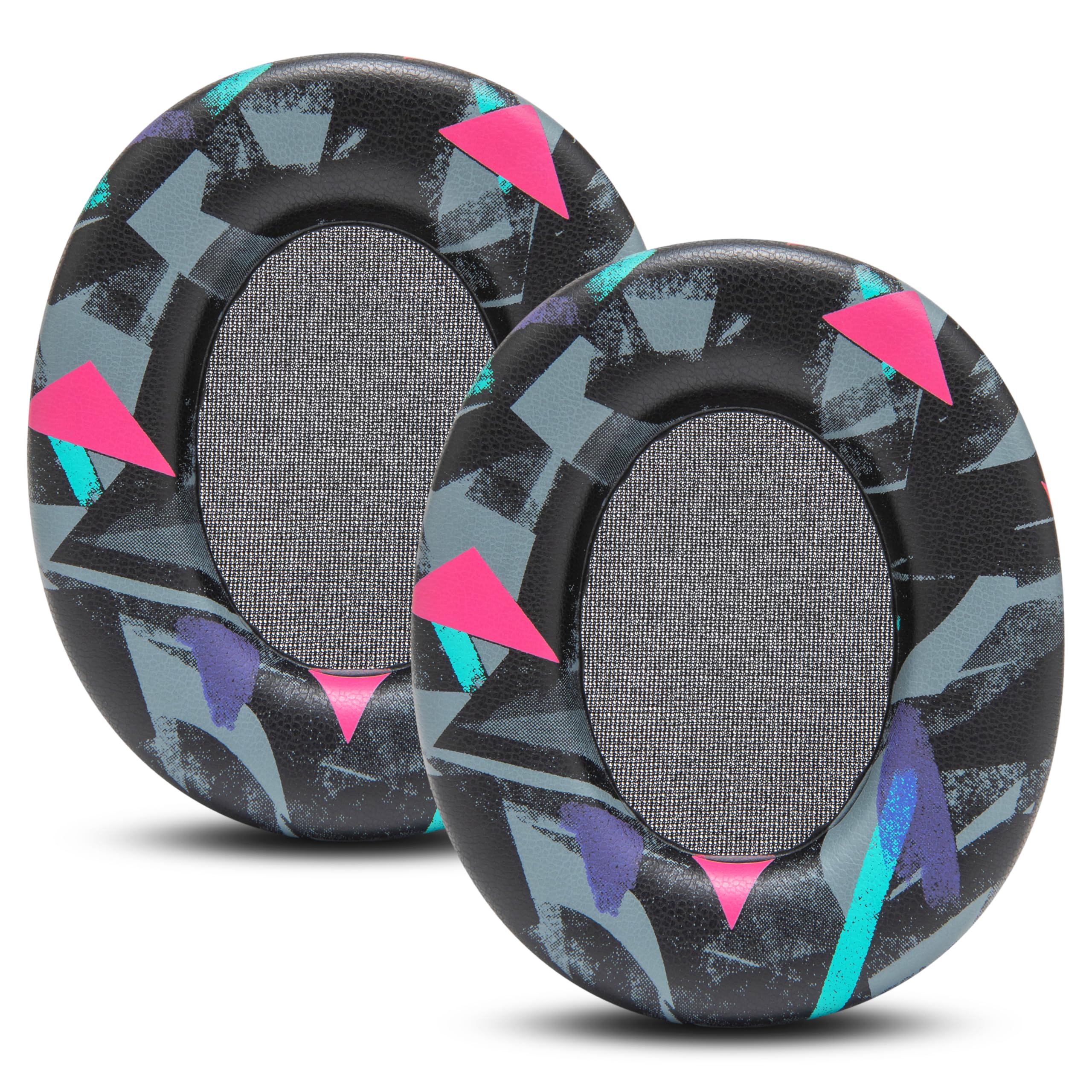WC PadZ Crusher ANC 2 - Cuscinetti auricolari di ricambio di alta qualità per cuffie over-ear Skullcandy Crusher ANC 2 di Wicked Cushions | Comfort migliorato e isolamento acustico | 90's Black