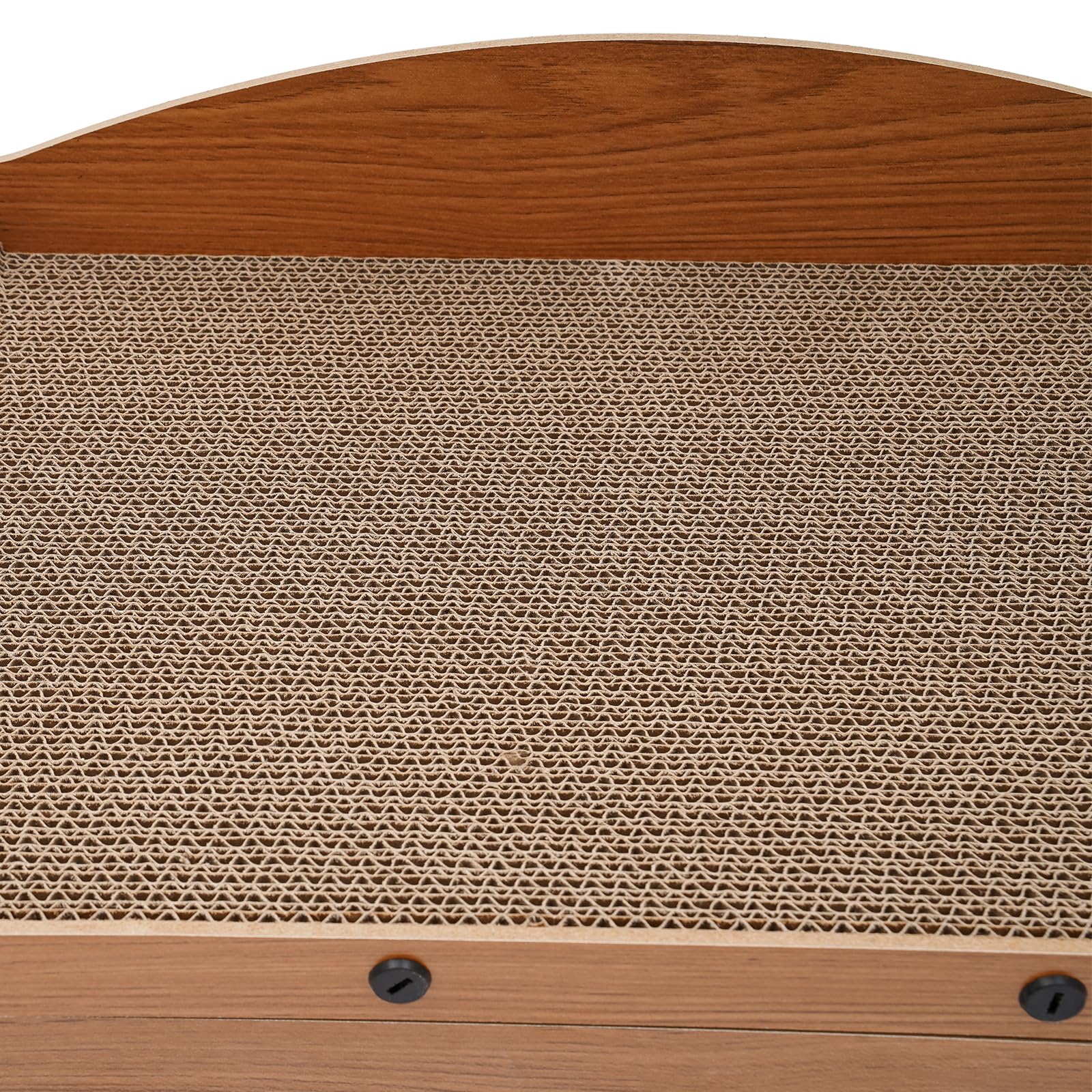 Tiragraffi per gatti, cuccia per gatti con tiragraffi, letto per gatti a 2 piani con palla da gioco, casetta per gatti in cartone, tiragraffi per gatti, giocattolo durevole per gatti, 56 x 30 x 32 cm